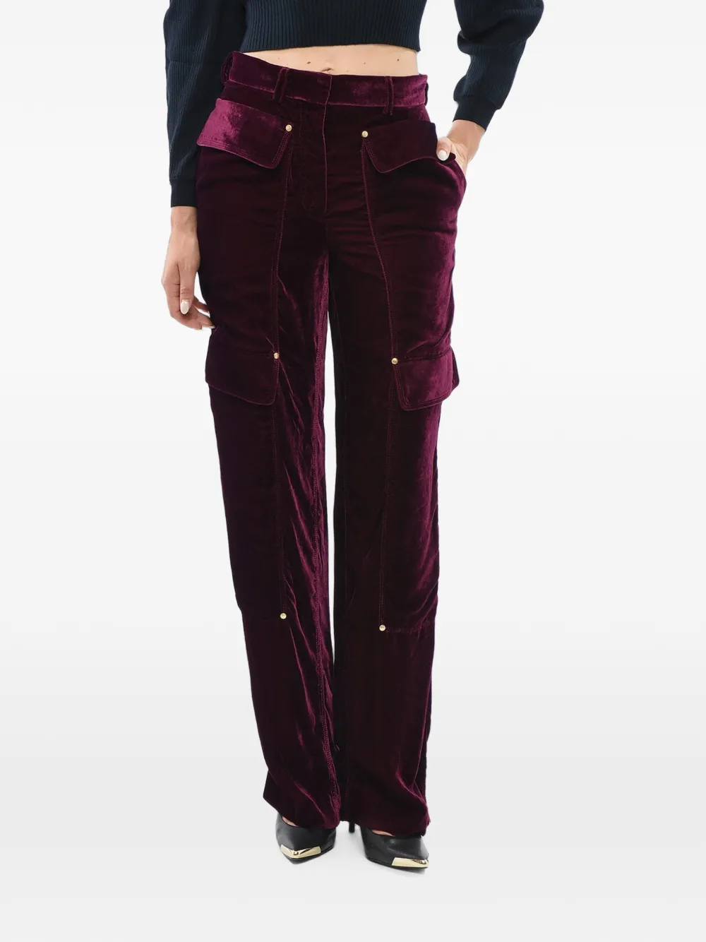 Stella McCartney velour cargo pants