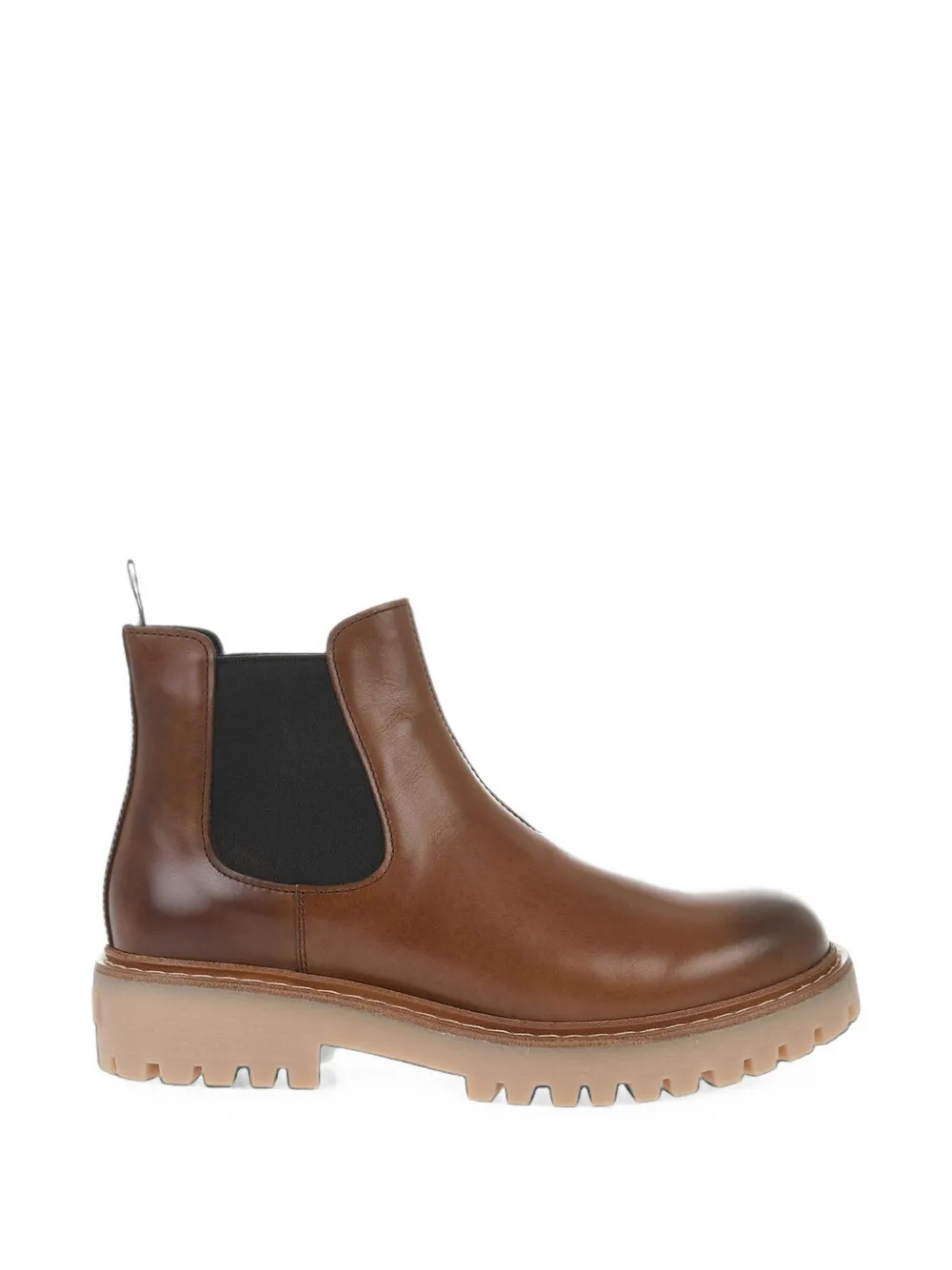 Prada leather lug-sole Chelsea boots - Braun