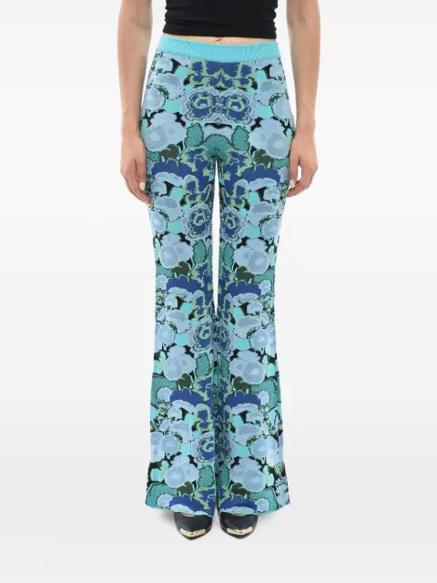 Stella McCartney pantalones acampanados en jacquard