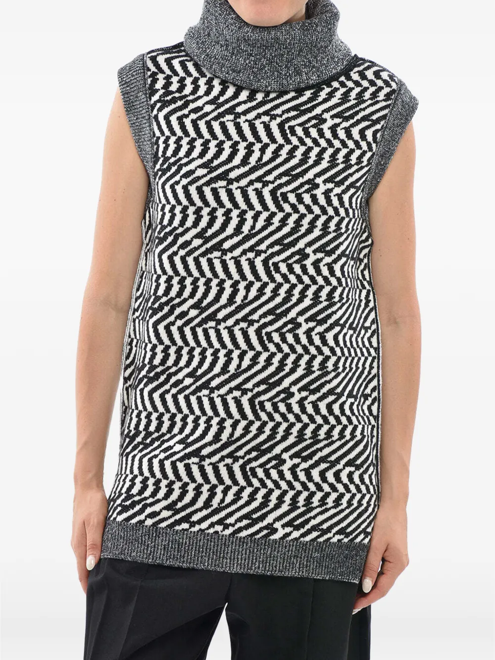 Stella Mccartney Turtleneck Vest In 화이트