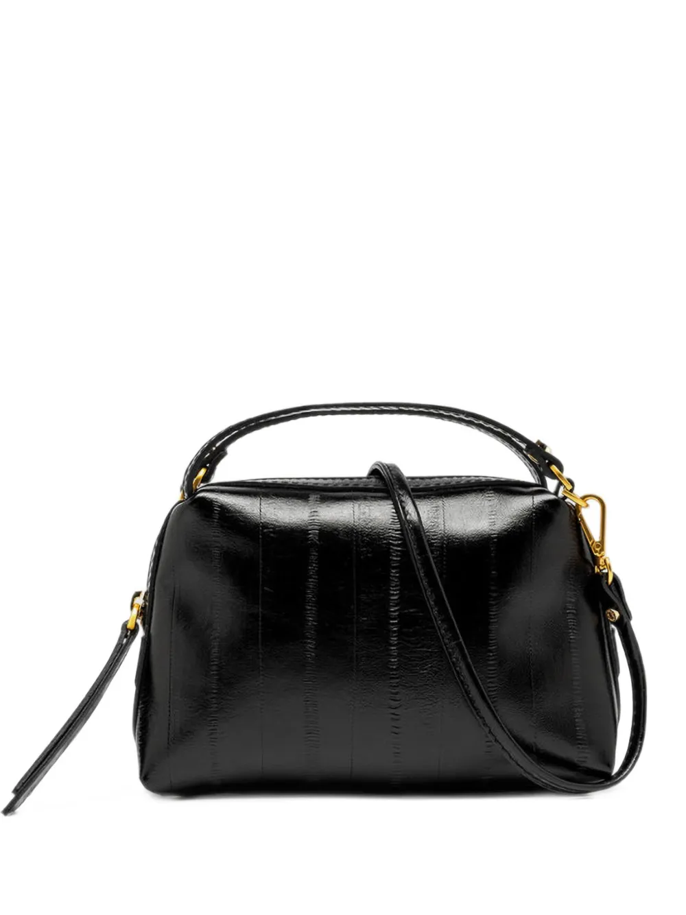 Gianni Barbato eel-effect top-handle shoulder bag