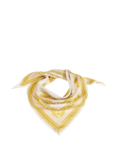 Versace pañuelo de sarga y seda estampado