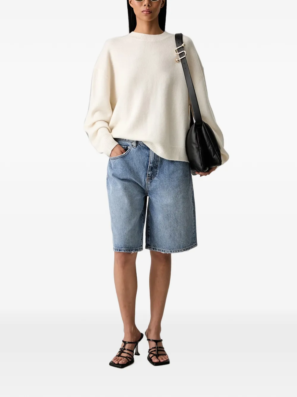 ANINE BING Denim shorts Blauw