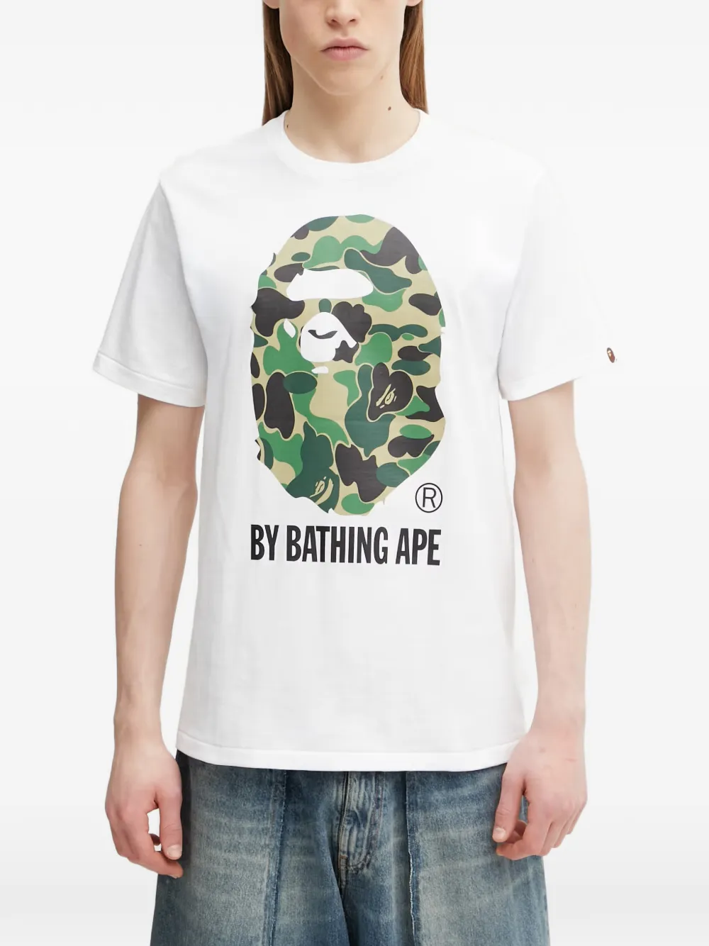 A BATHING APE® Ape Head logo-print T-shirt - Bianco