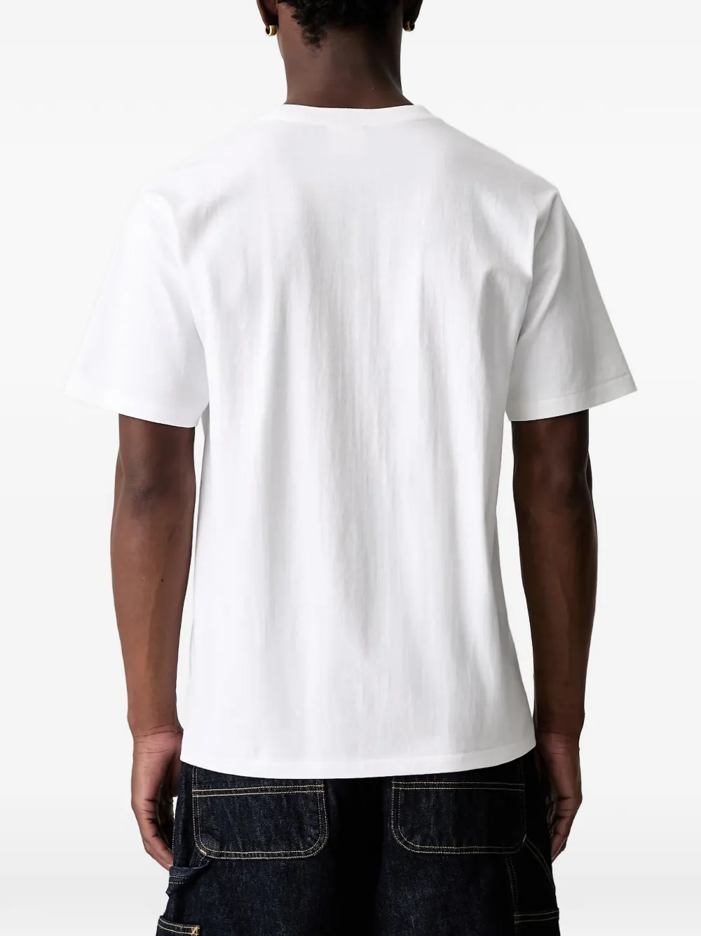 A BATHING APE Head T-shirt met logoprint Wit