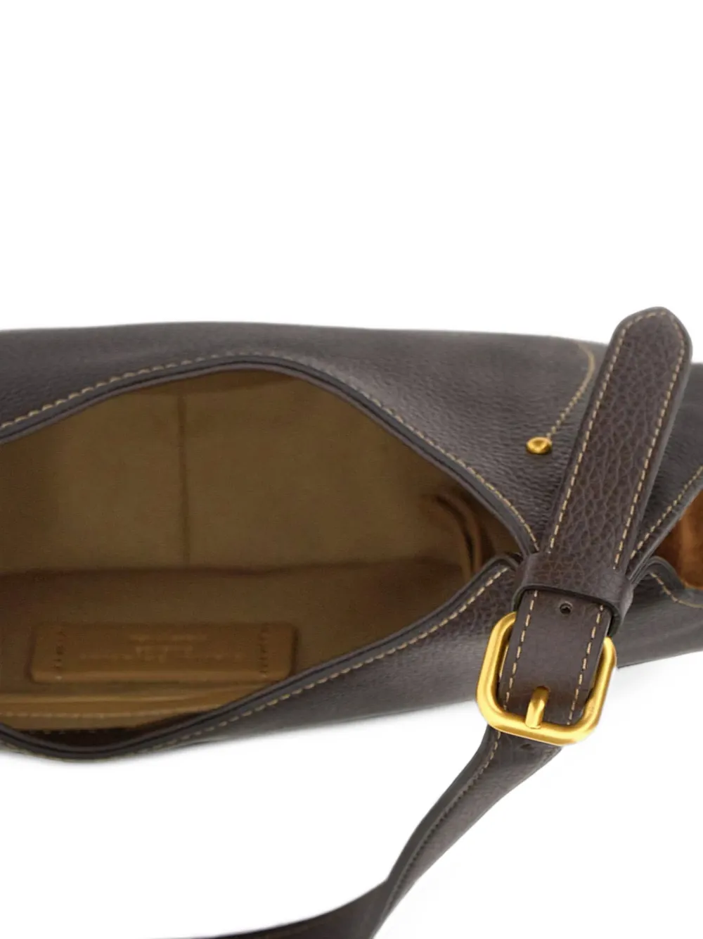 GIANNI CHIARINI Gabry schoudertas van leer met textuur Bruin