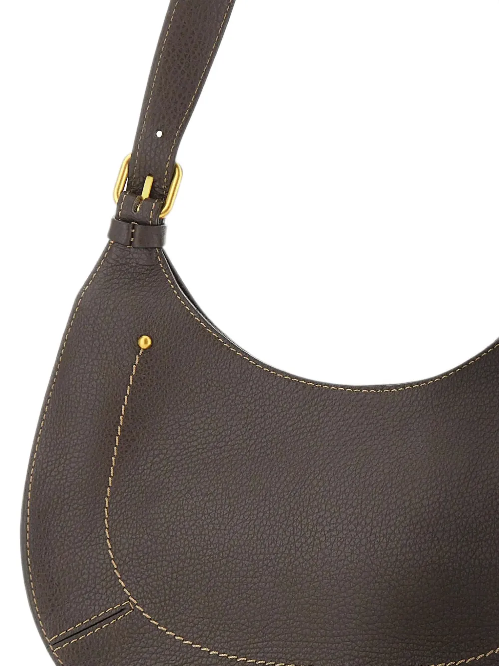 GIANNI CHIARINI Gabry schoudertas van leer met textuur Bruin