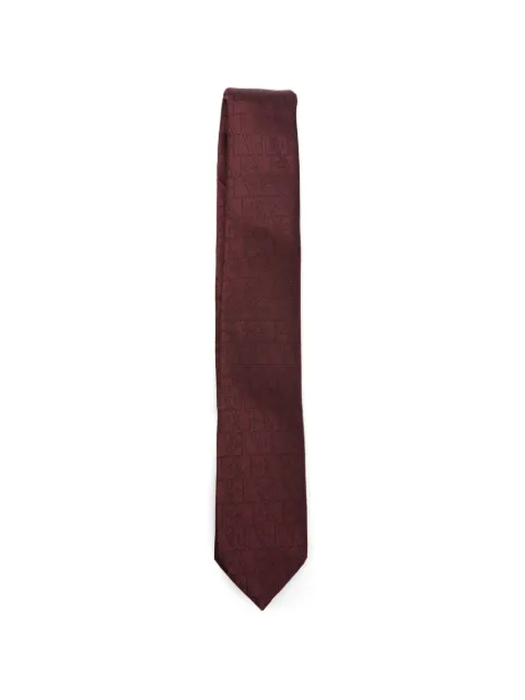 Emporio Armani Kids monogram-jacquard tie