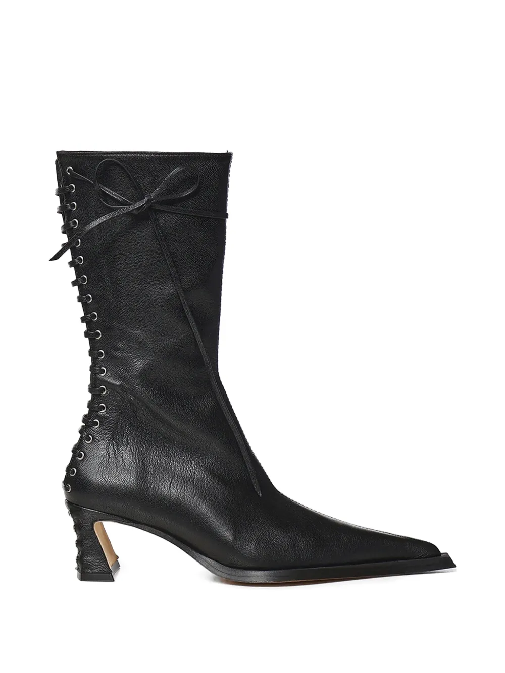 Miista lace-up pointed-toe boots