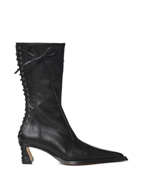 Miista lace-up pointed-toe boots