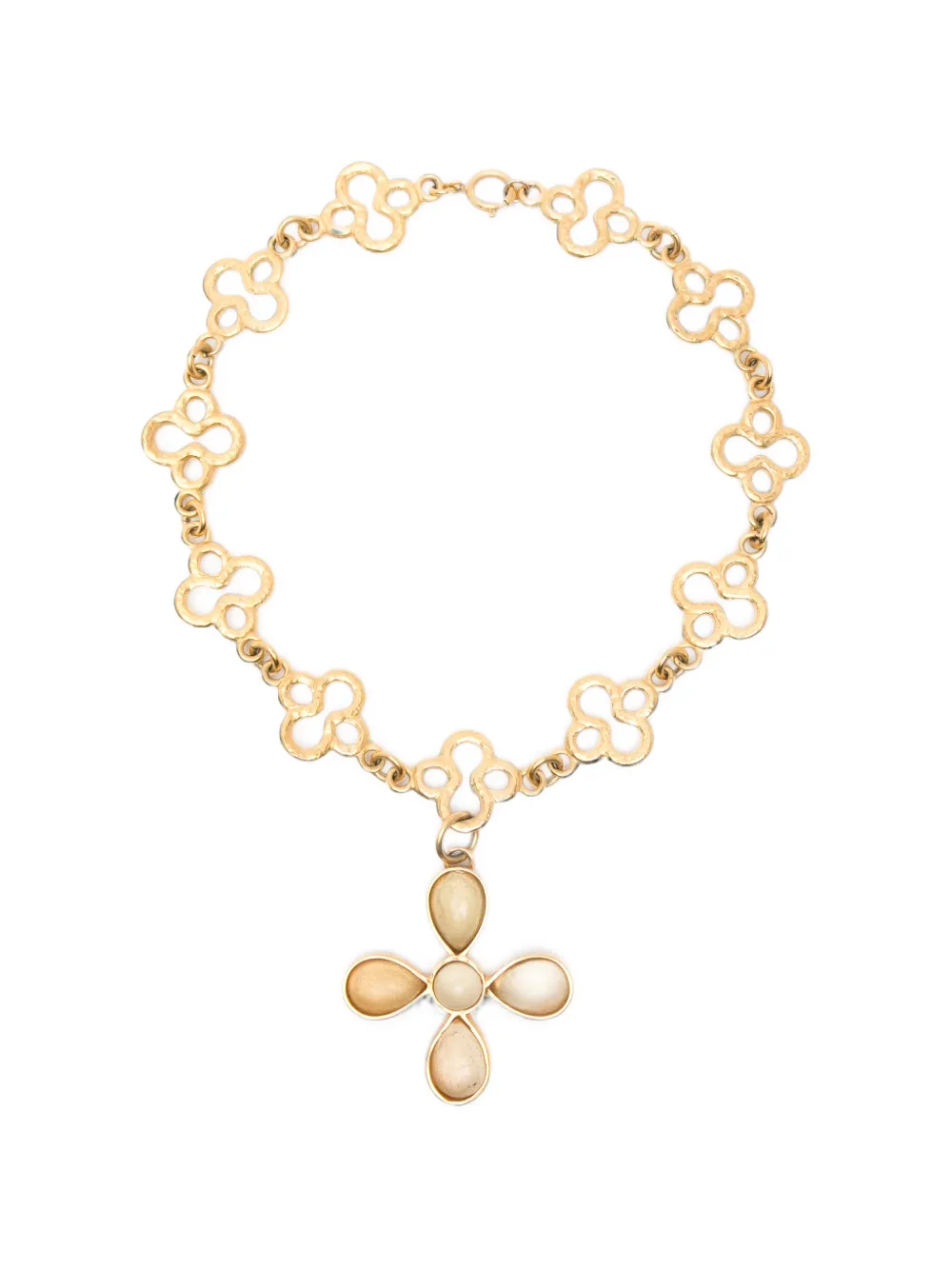 Ferragamo Pre-Owned 1980s Gancini pendant necklace - Oro