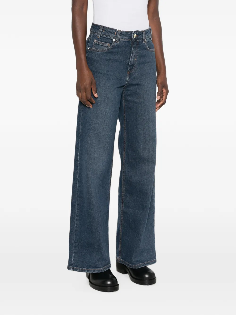 I BLUES Jeans met wijde pijpen Blauw
