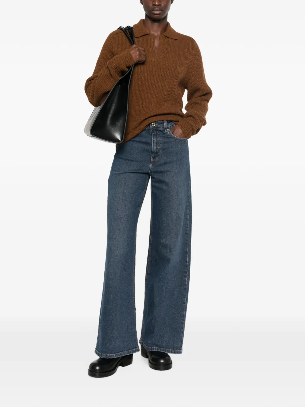 I BLUES Jeans met wijde pijpen Blauw