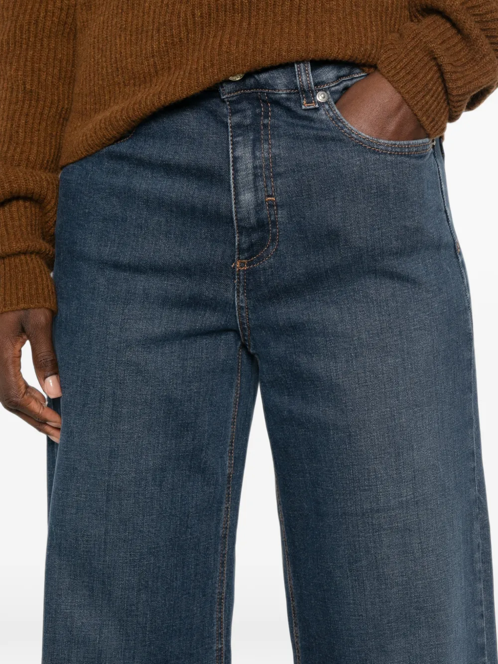 I BLUES Jeans met wijde pijpen Blauw