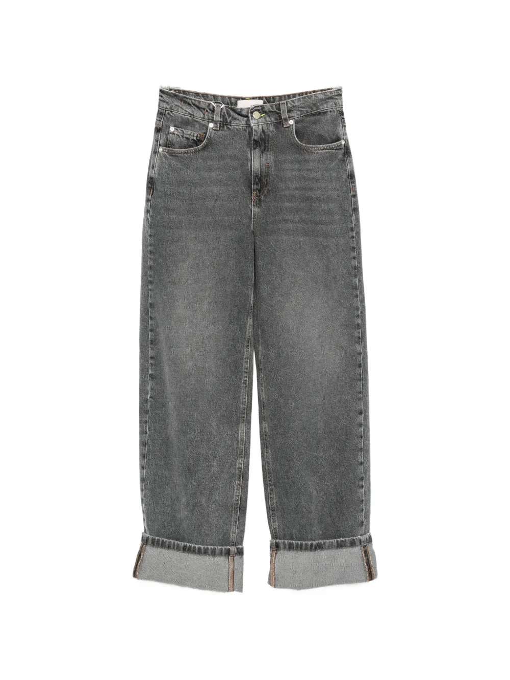 I BLUES Jeanne wide-leg turn-up jeans - Grau