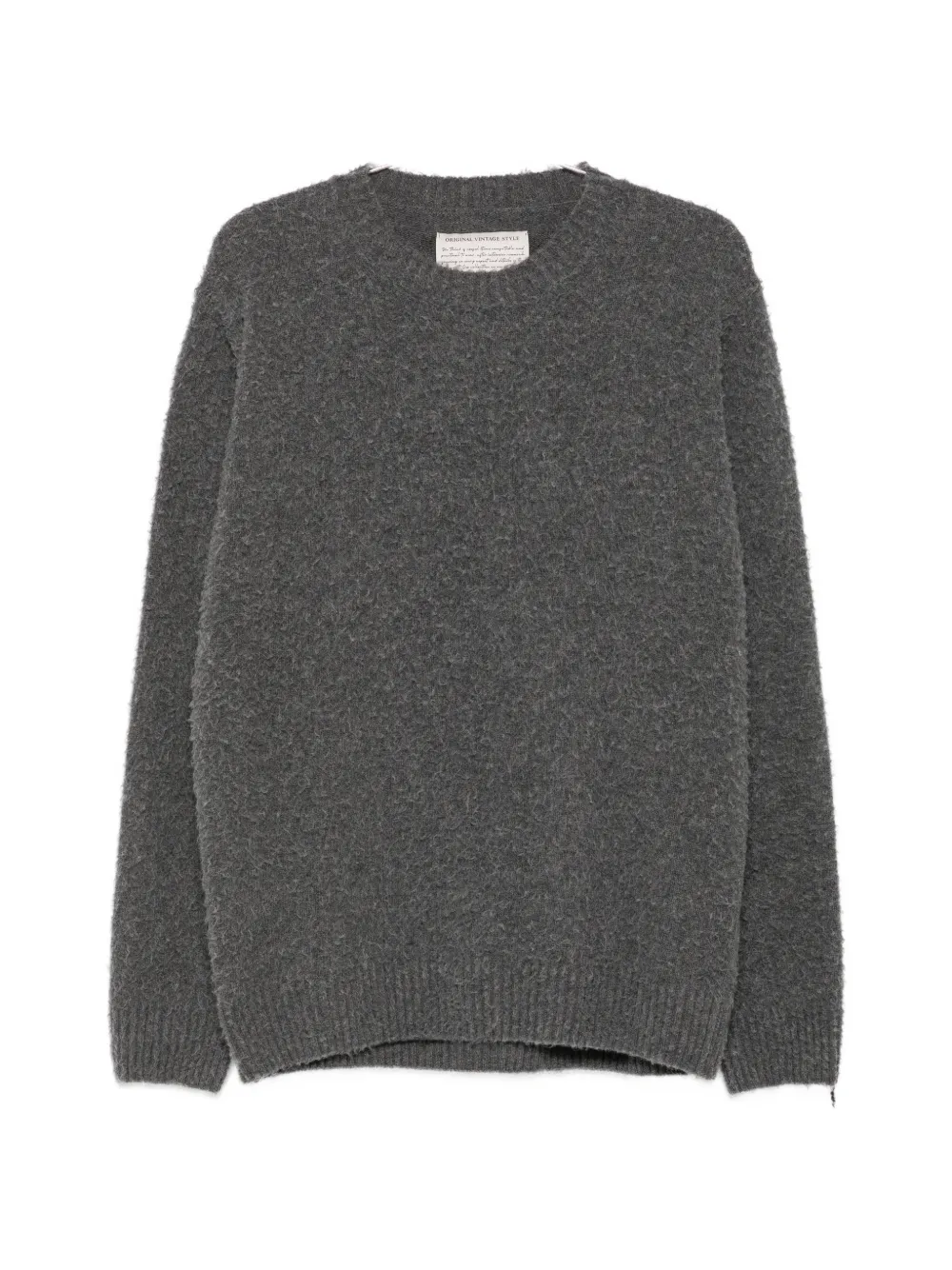 original vintage style Dread boucle-knit sweater - Grau
