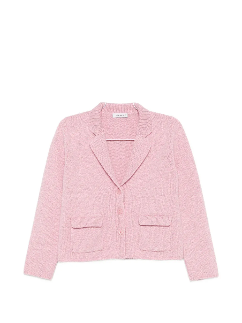 Kangra knitted notch-lapel jacket - Rosa