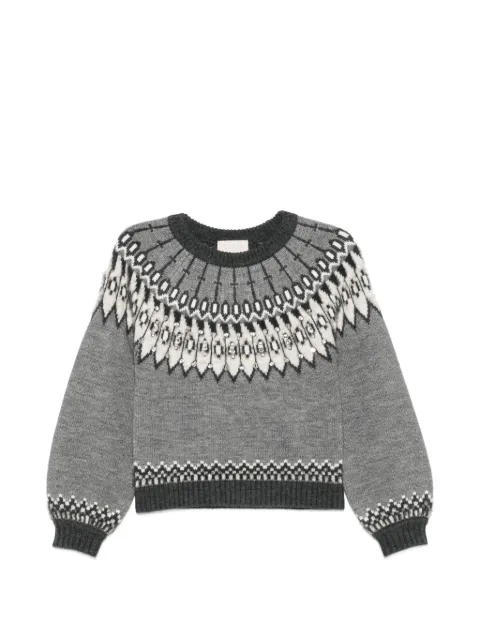 I BLUES jersey de punto Fair Isle con detalles de cristal