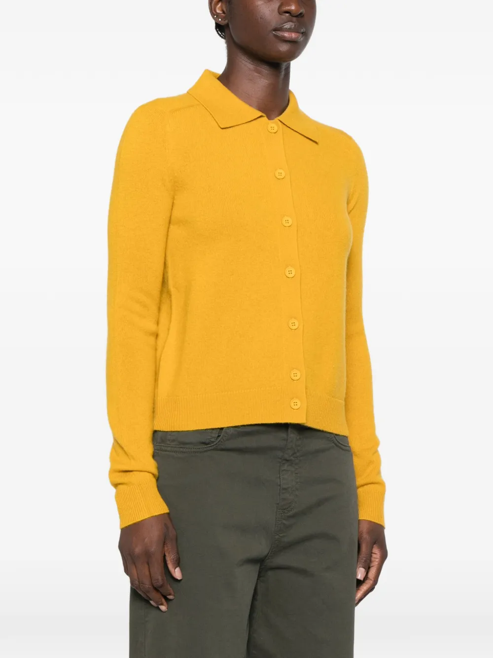 I BLUES Button-up vest Geel
