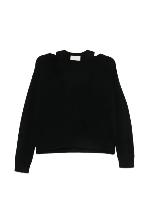 I BLUES cut-out layered-effect top