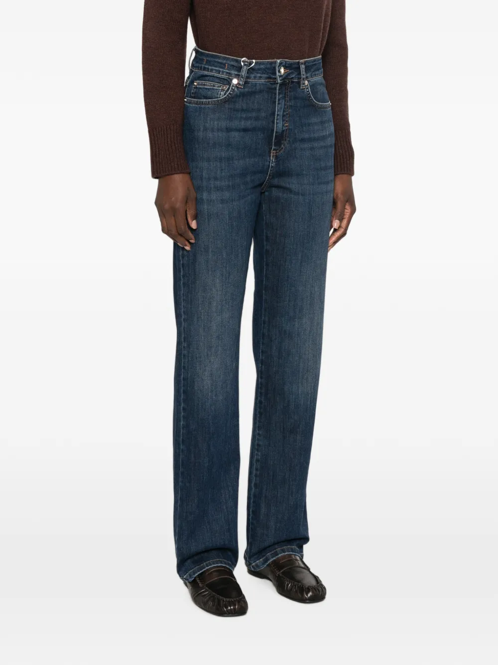 I BLUES Jeans met riemlussen Blauw
