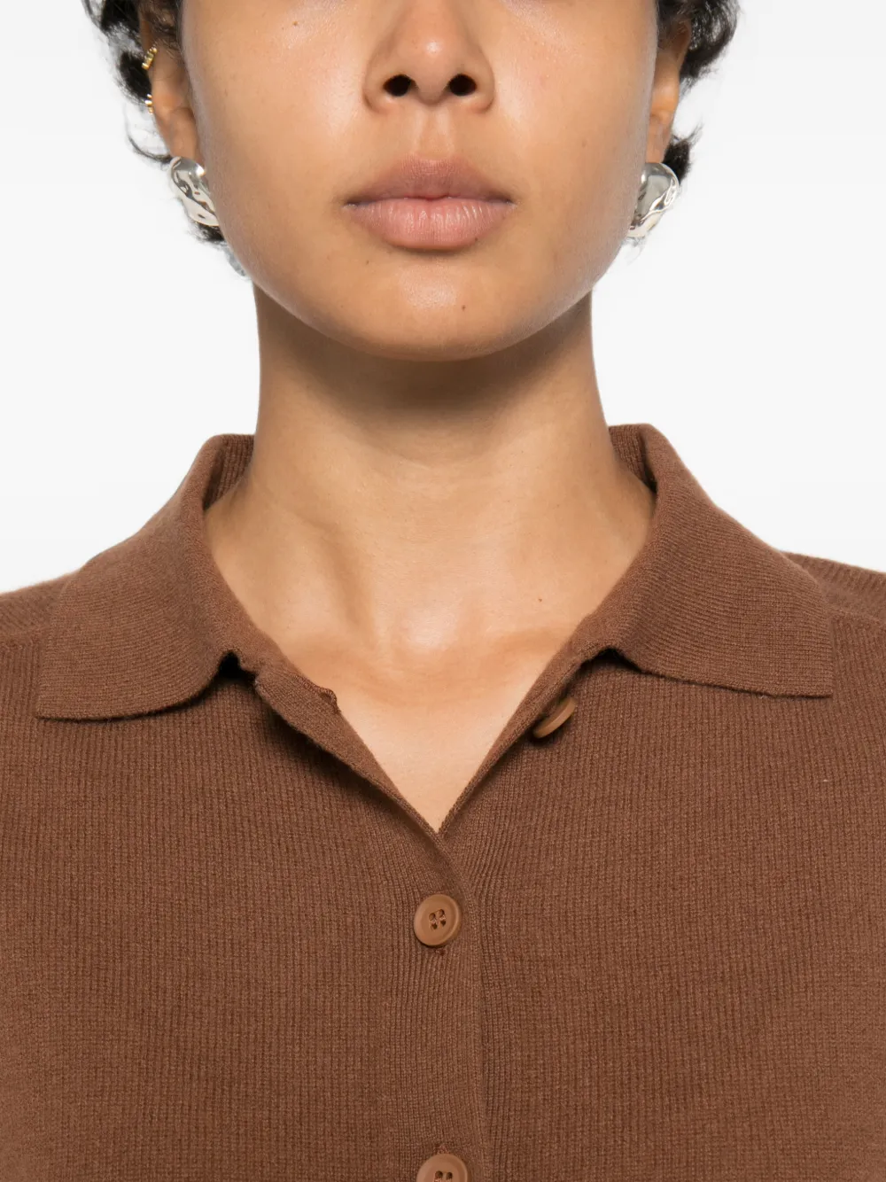 I BLUES Button-up vest Bruin