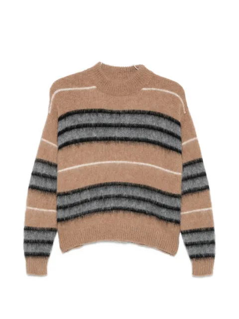 I BLUES striped high-neck sweater