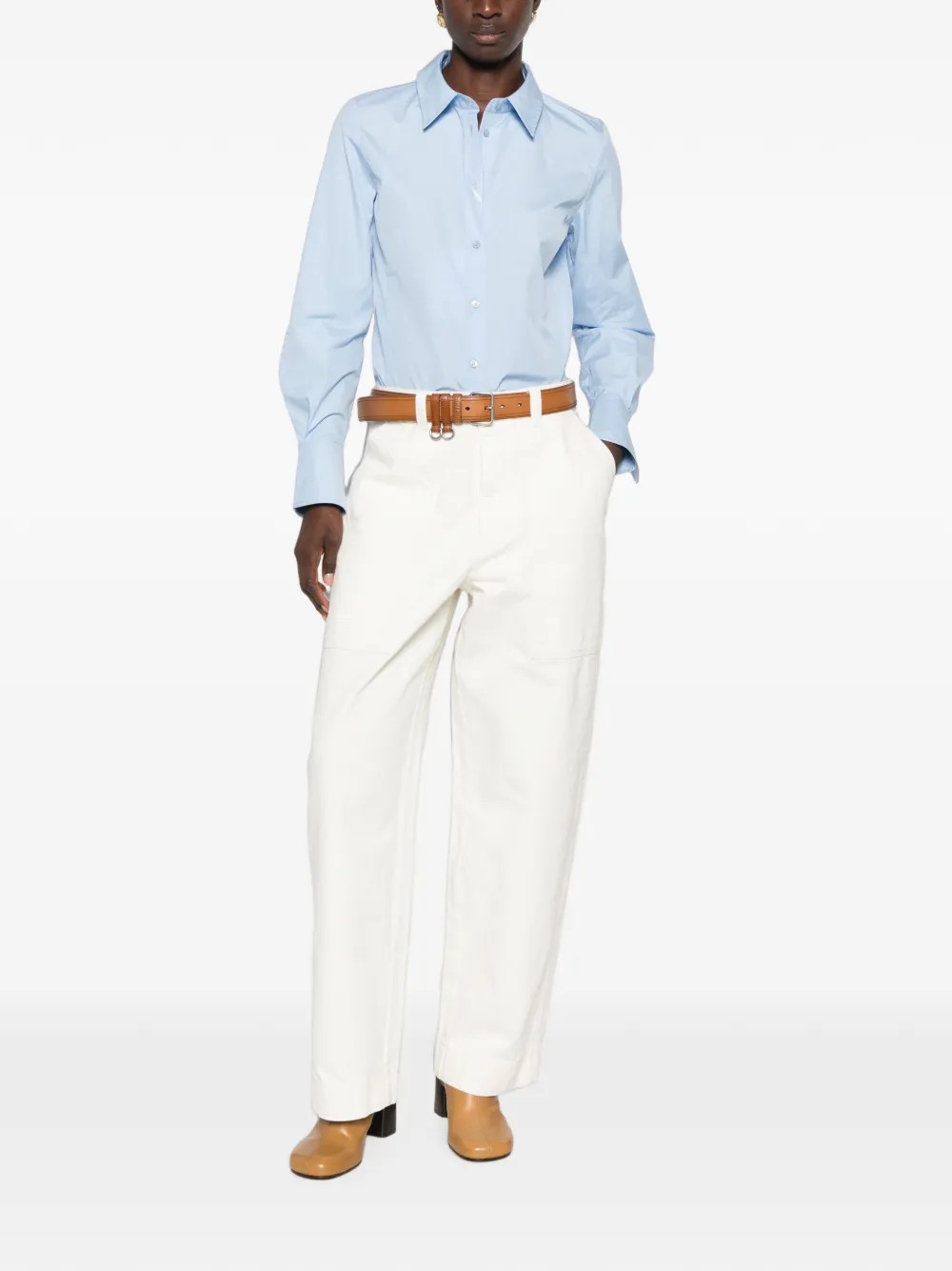 I BLUES Button-down blouse Blauw