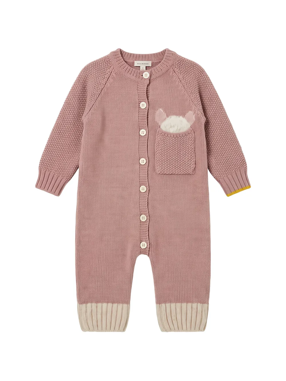 Gensami kids Peekaboo knitted romper - Rose Gensami kids Peekaboo knitted romper - Rose