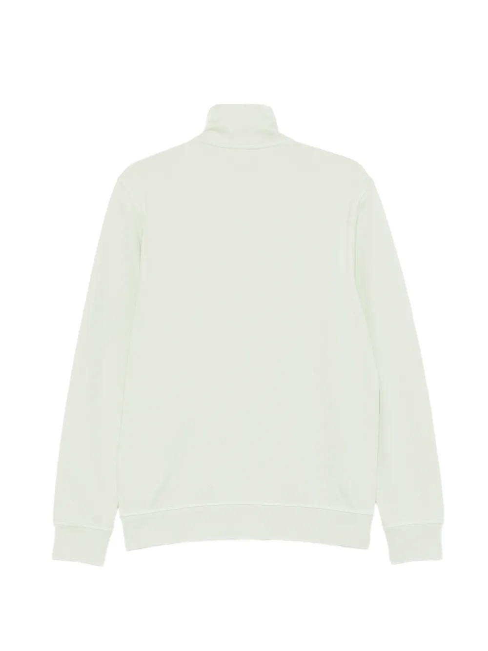 BOSS logo-patch zip-up sweater Groen