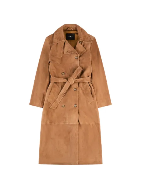 Hogan trench coat in suede