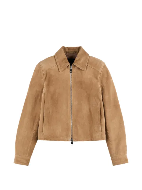 Hogan cropped jacket in suede