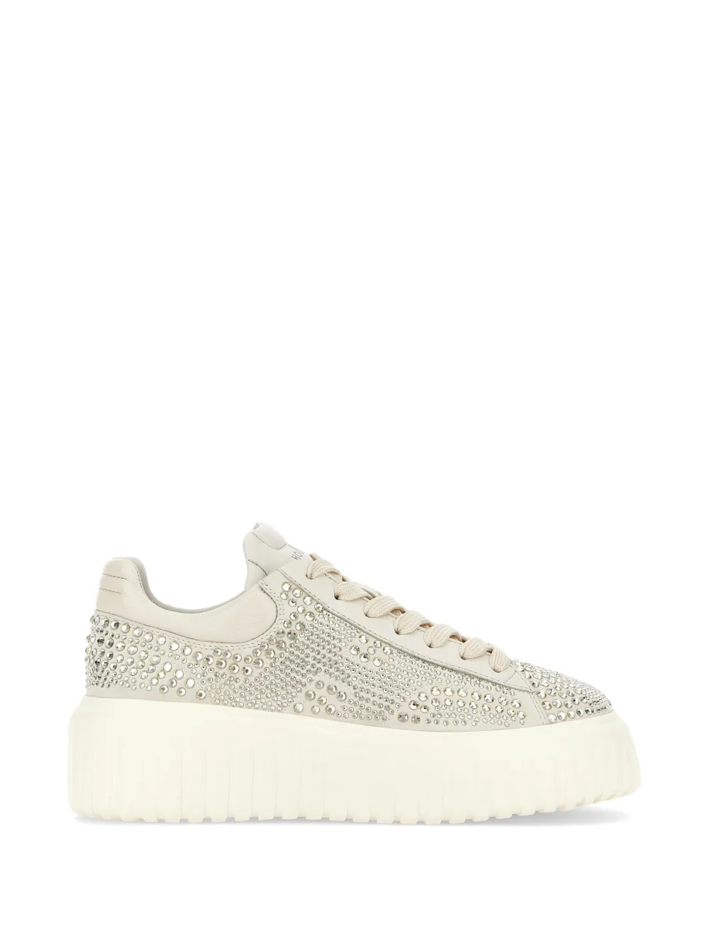 Hogan baskets H-Stripes en daim - Tons neutres