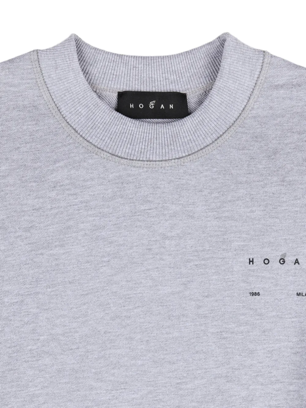 Hogan Sweater met ronde hals van katoen Grijs