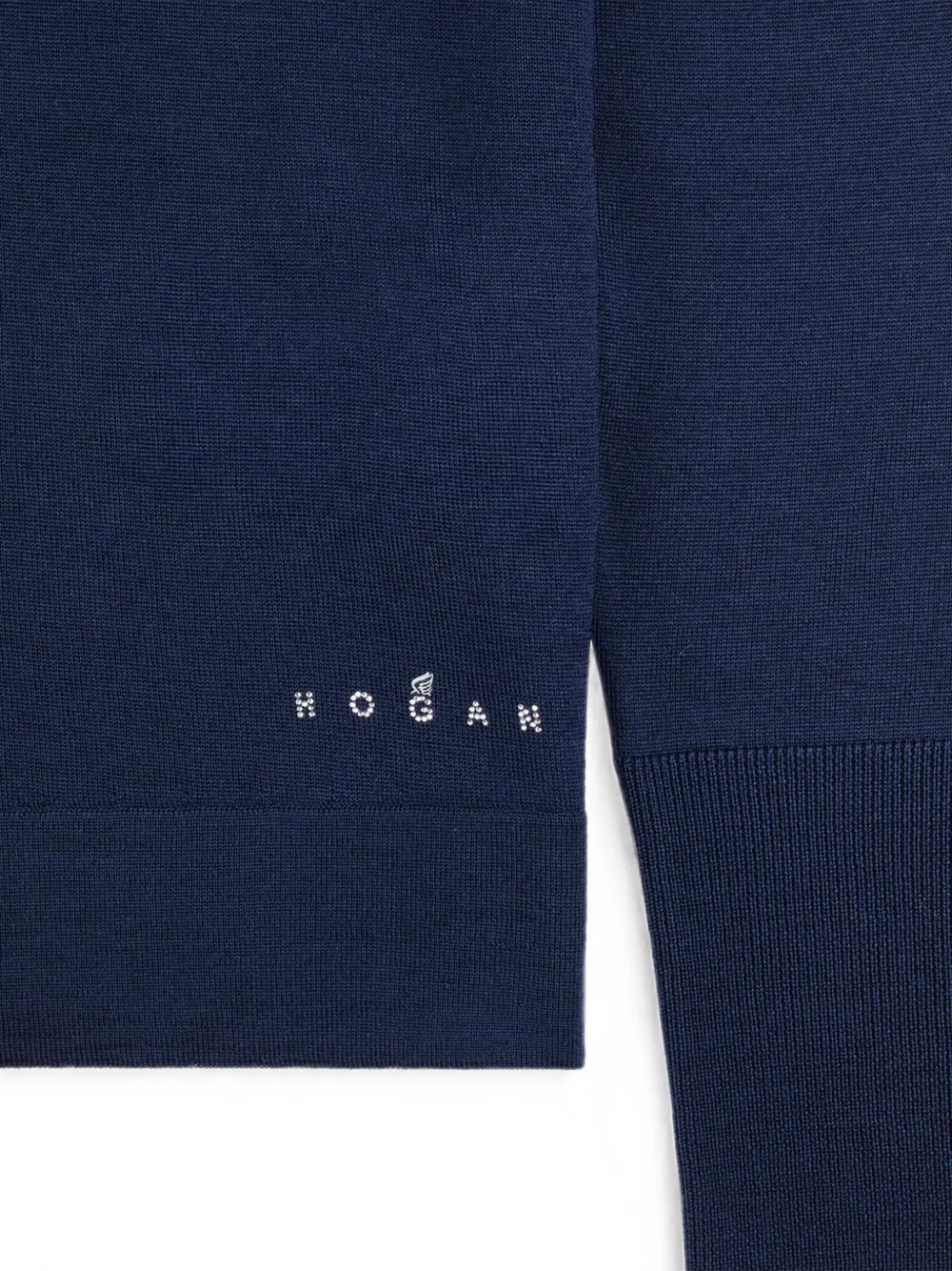 Hogan Gebreid poloshirt Blauw