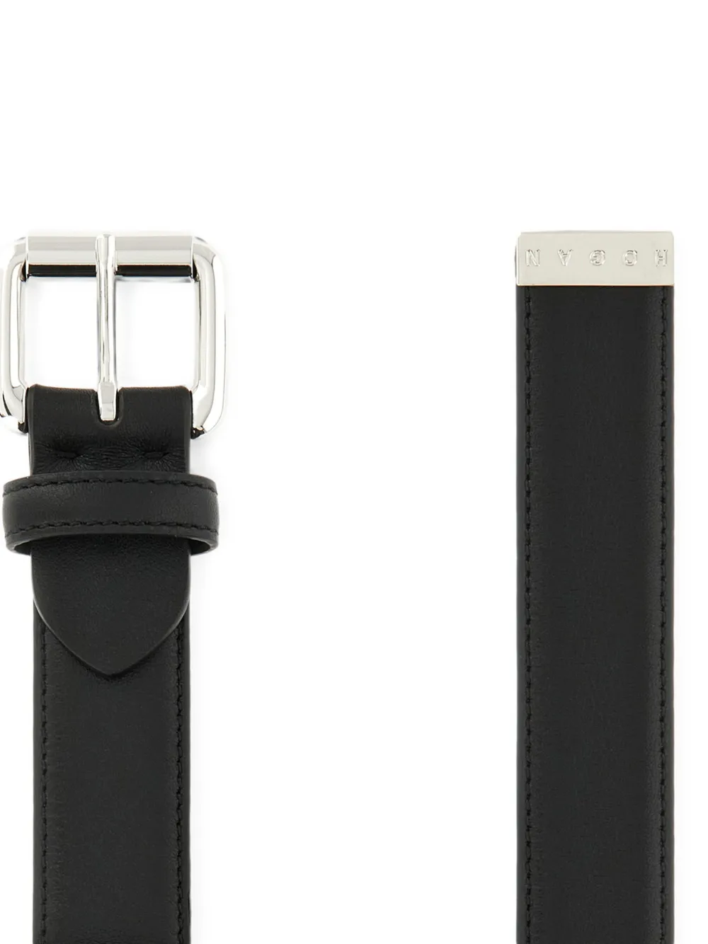 Hogan Leren riem Zwart