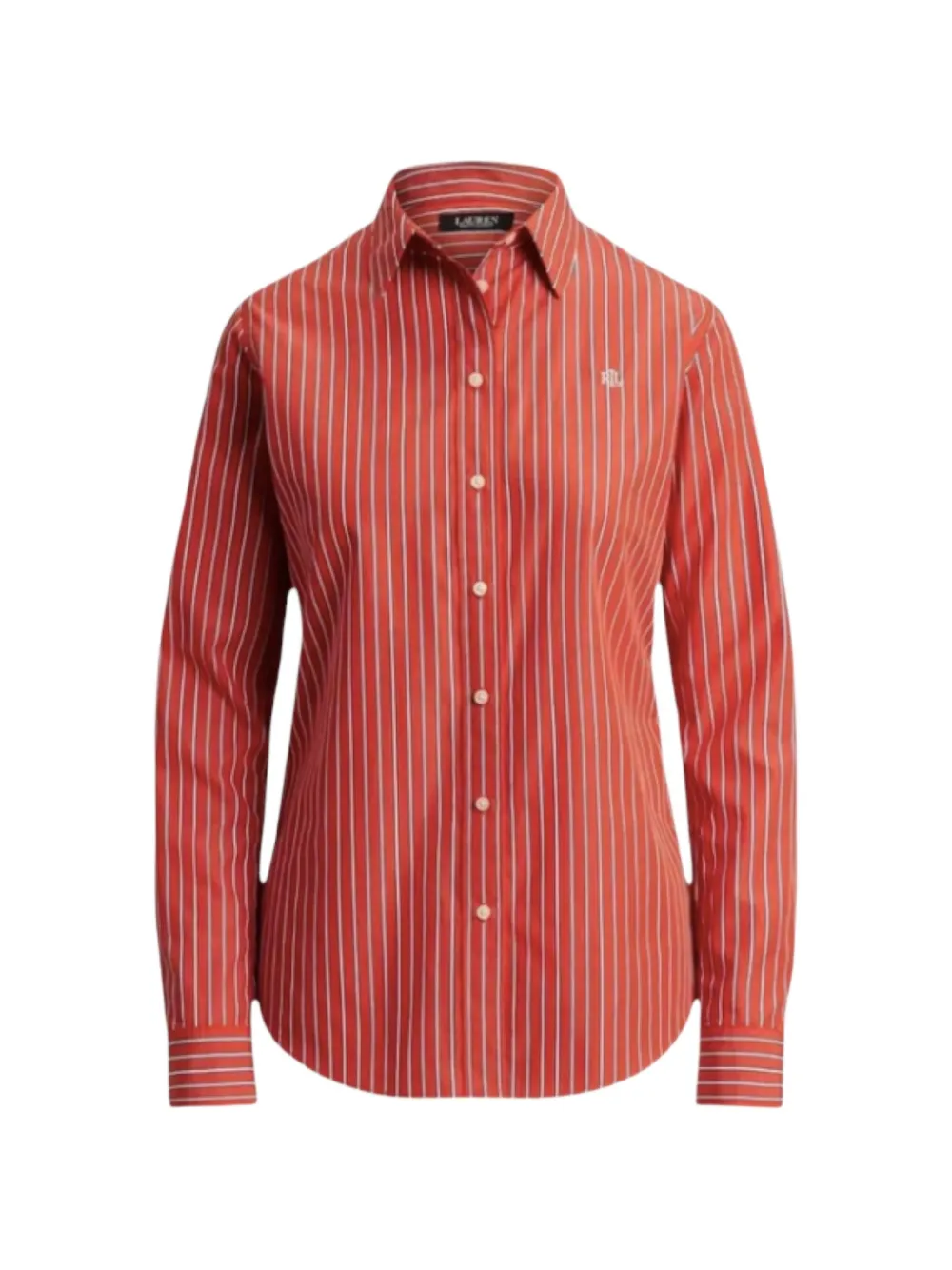 Lauren Ralph Lauren Camicia a righe in cotone - Arancione