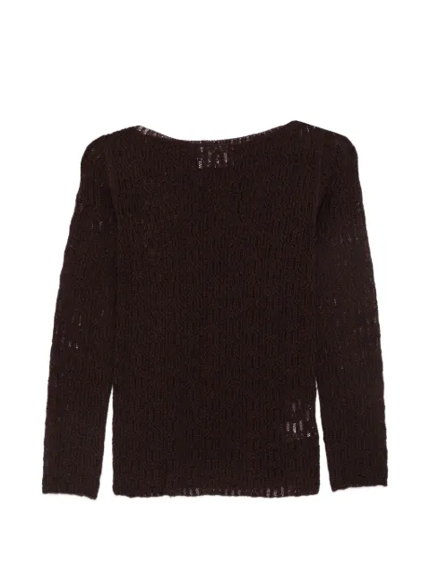 ALPHA STUDIO pointelle-knit sweater