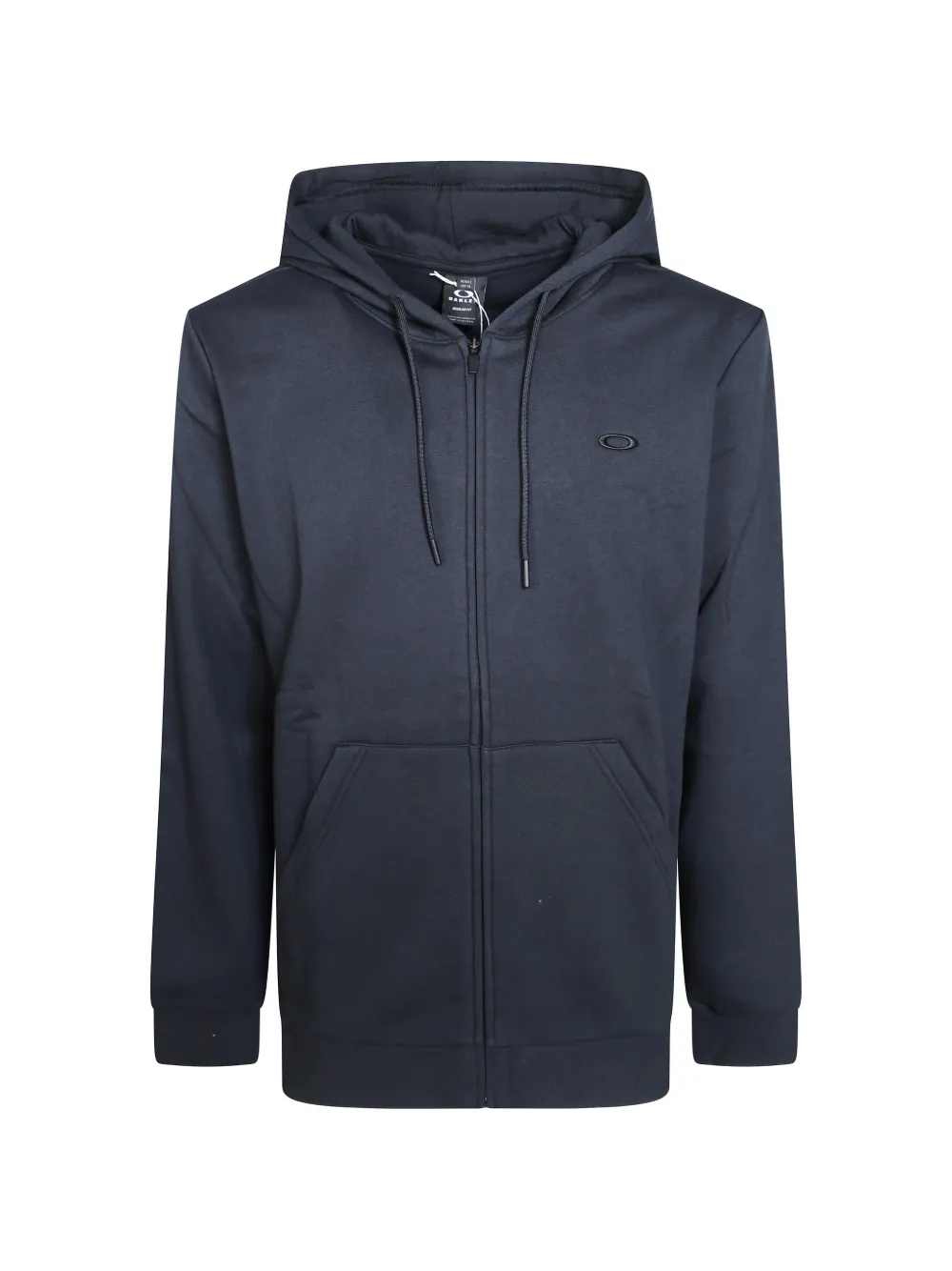 Oakley Relax Logo-embroidered Zip-up Hoodie In Blue