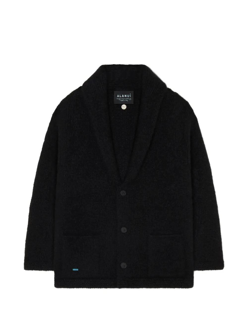 Alanui Finest Icon Cardigan In Black