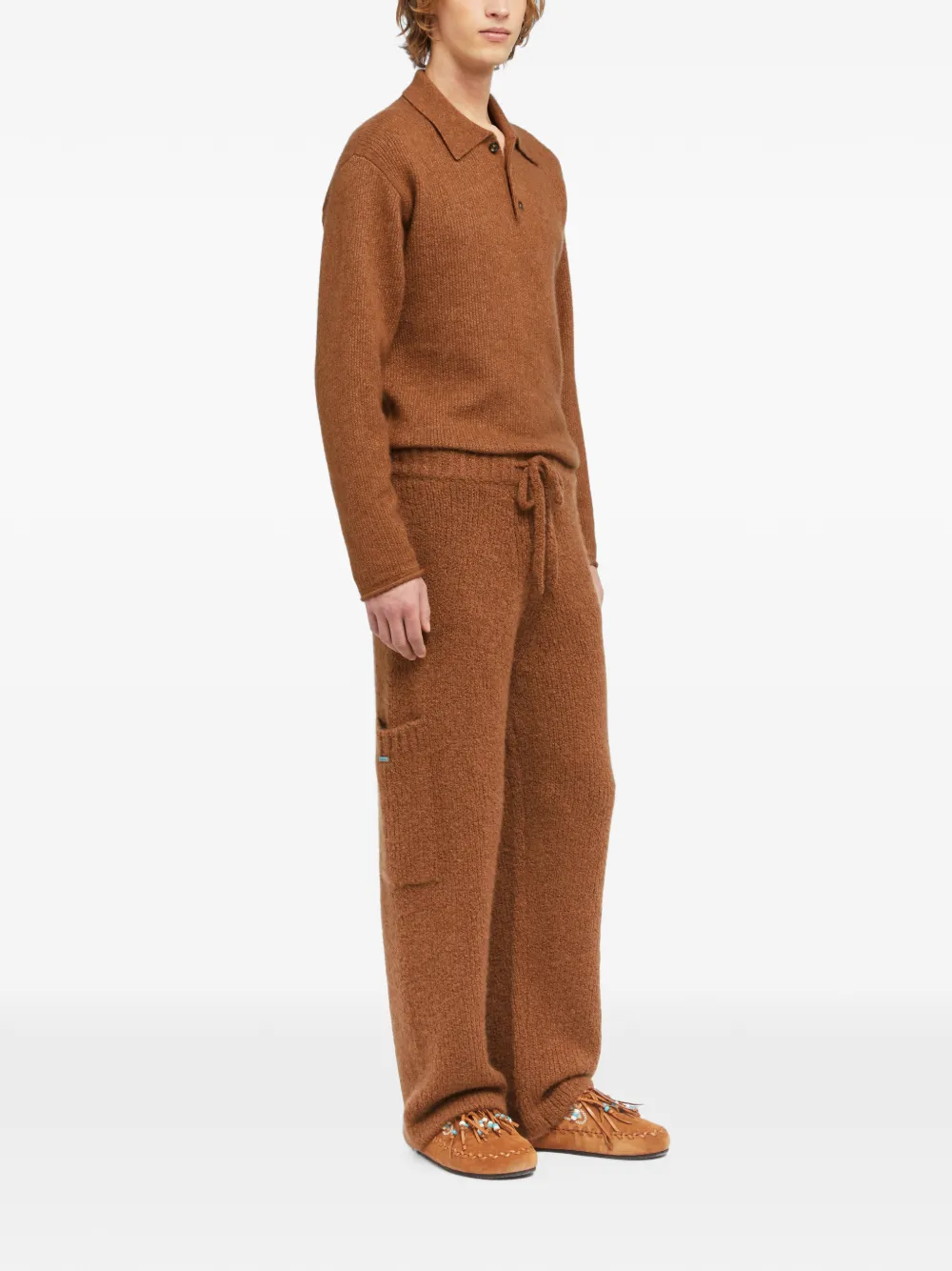 Alanui Broek met cargo zak Bruin