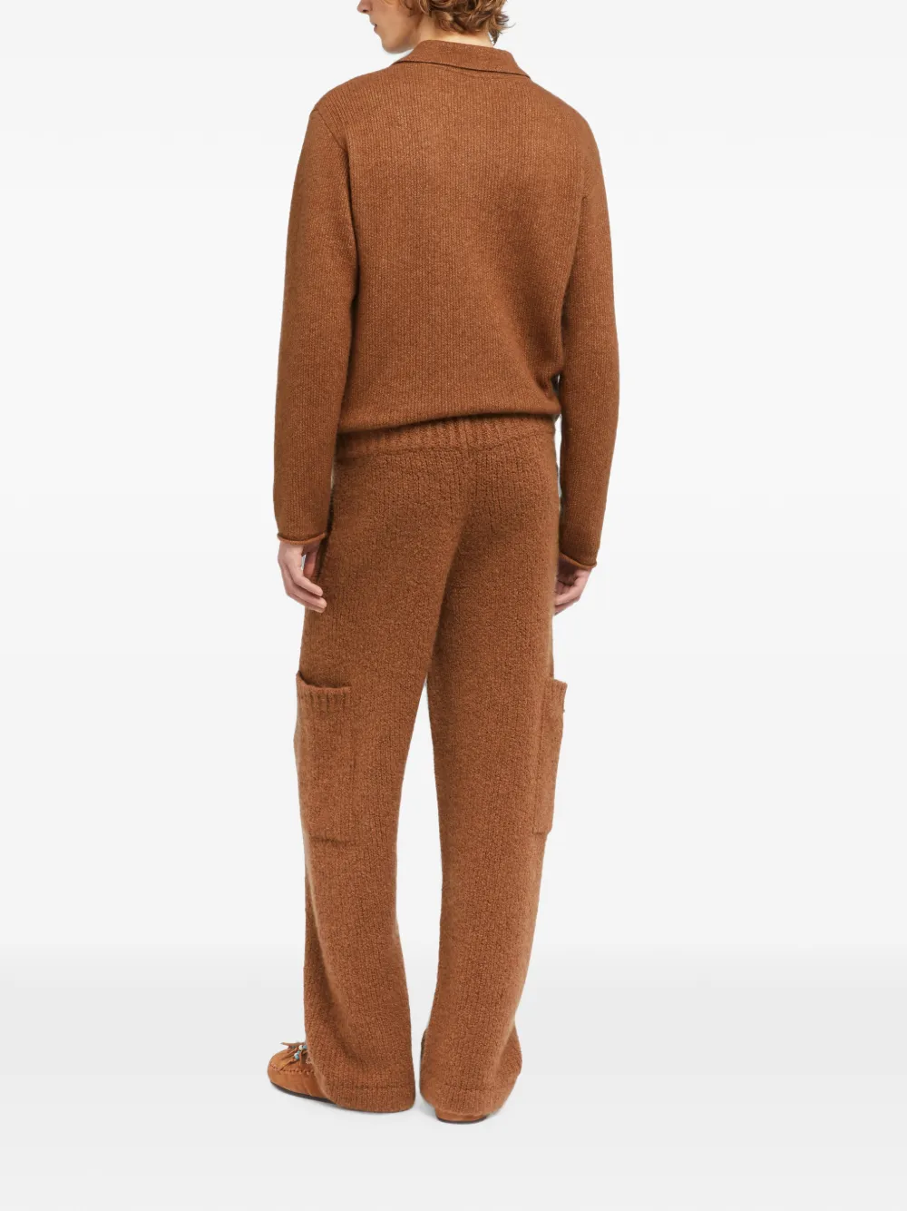 Alanui Broek met cargo zak Bruin