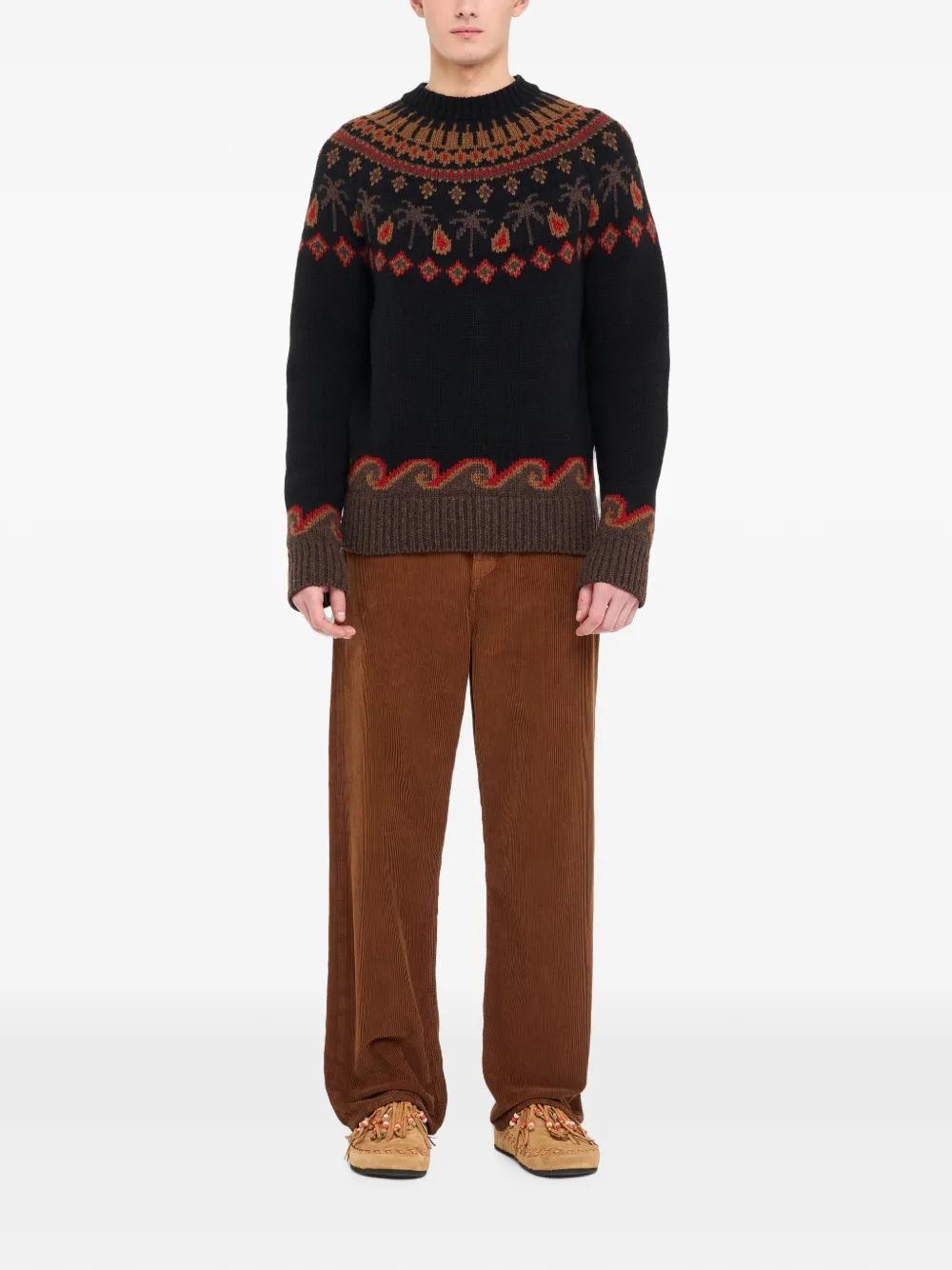 Alanui Sweet Winter wollen trui met jacquard Zwart