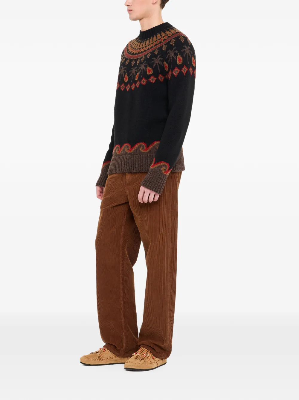 Alanui Sweet Winter wollen trui met jacquard Zwart