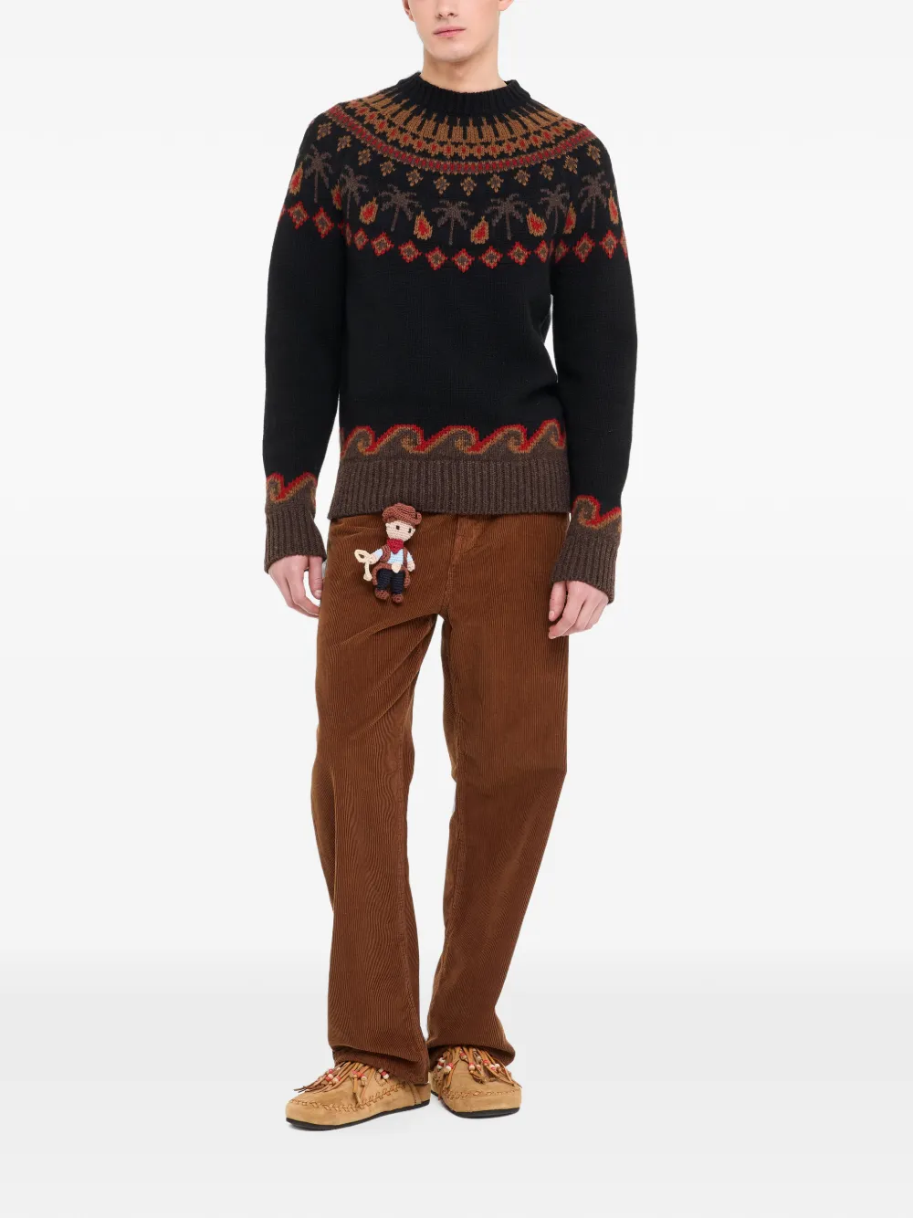 Alanui Sweet Winter wollen trui met jacquard Zwart