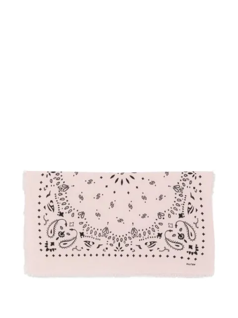 kujten paisley-print fringed scarf