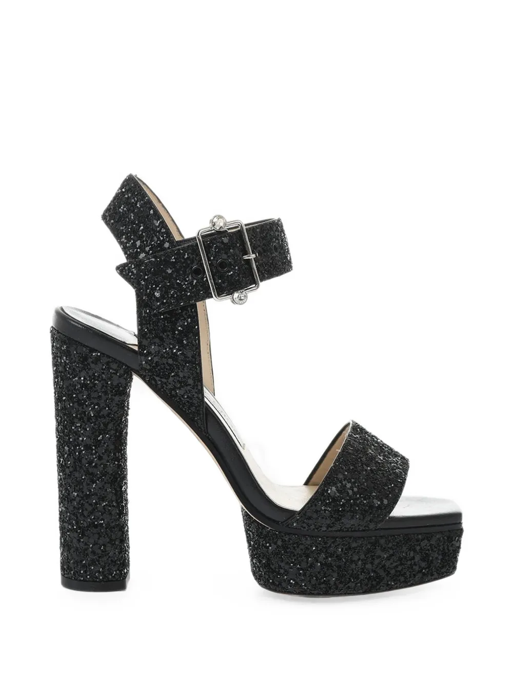 Jimmy Choo glitter ankle-strap sandals Zwart