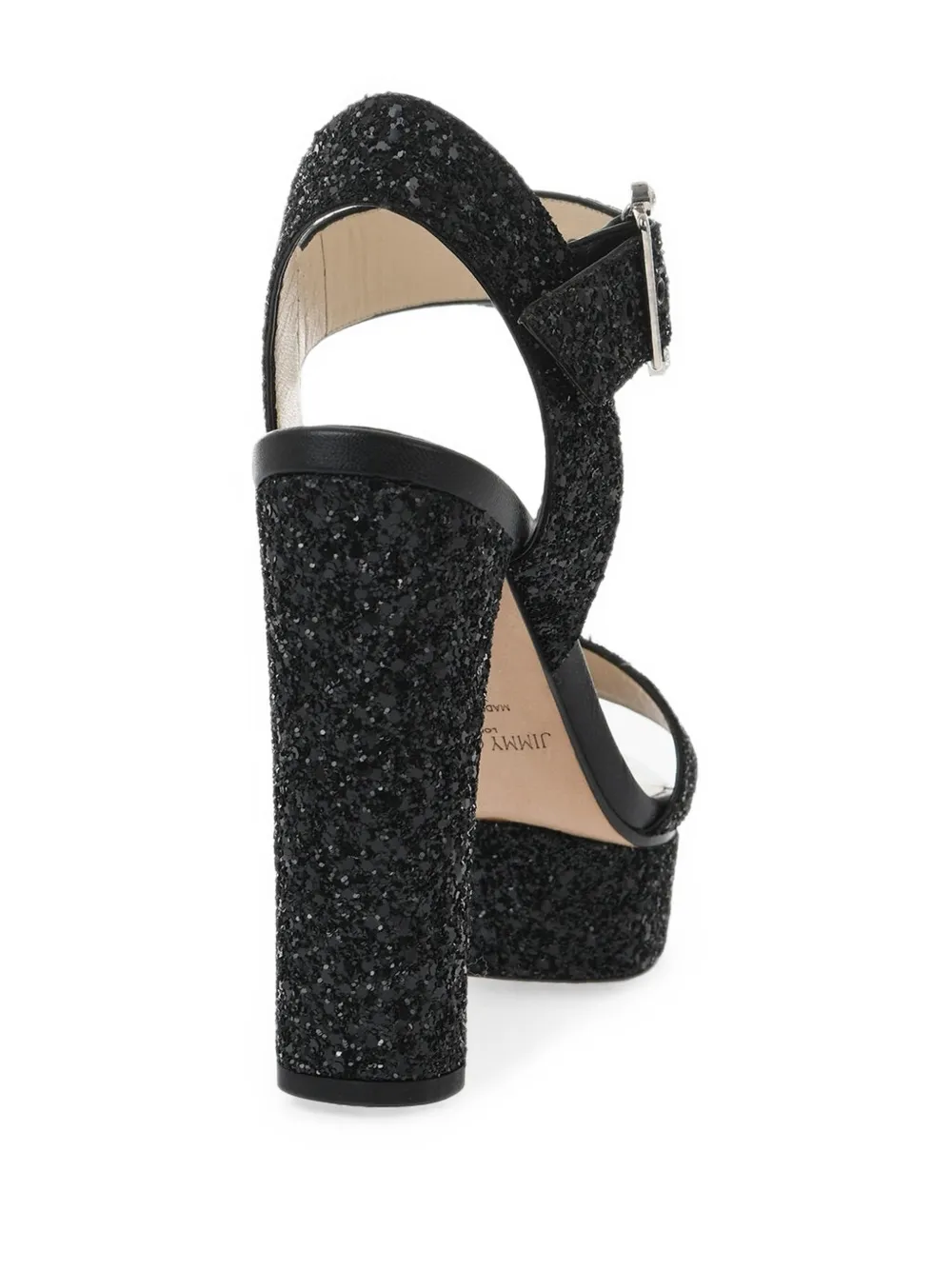 Jimmy Choo glitter ankle-strap sandals Zwart