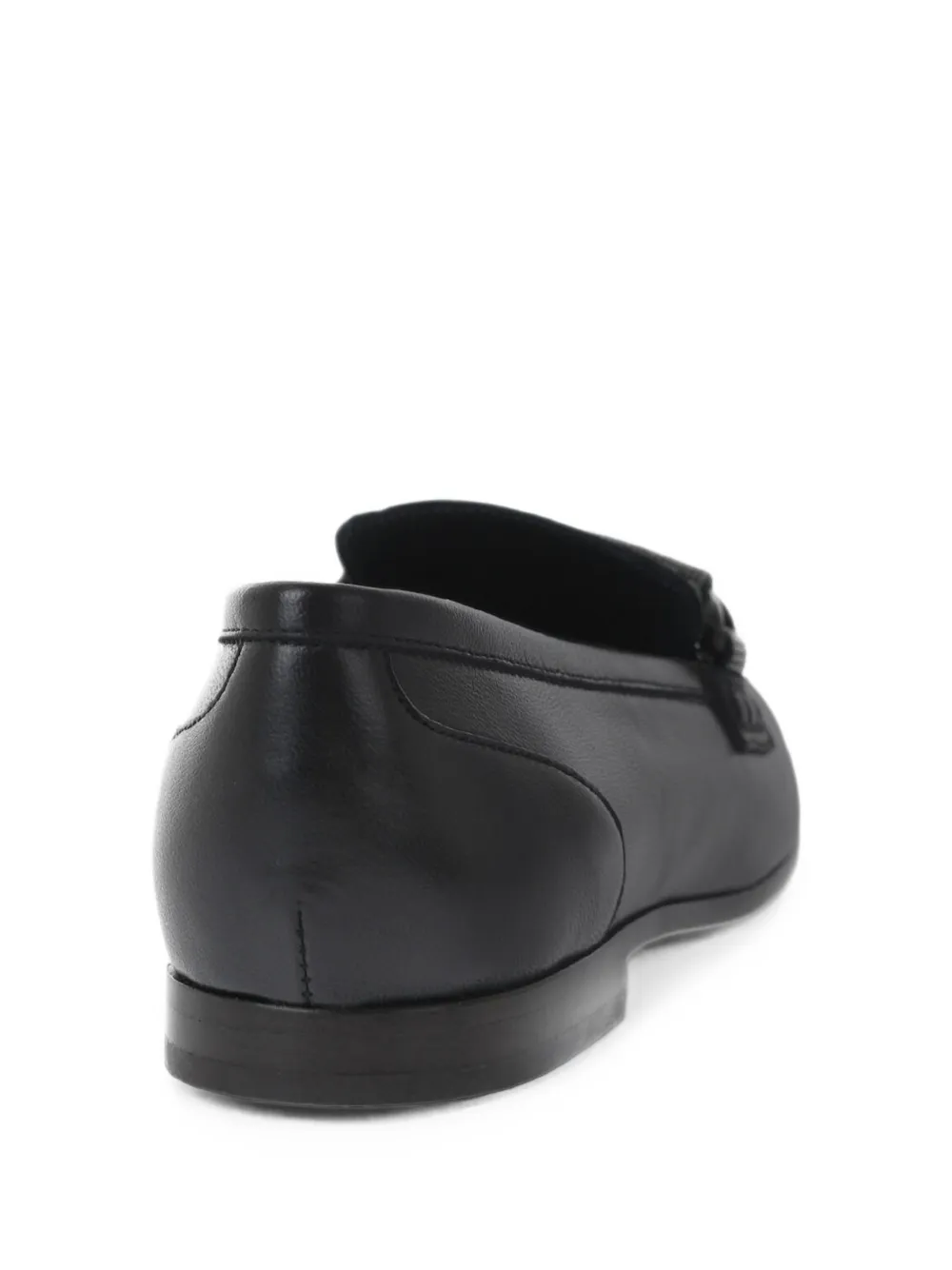 Brunello Cucinelli rhinestone-embellished leather loafers Zwart