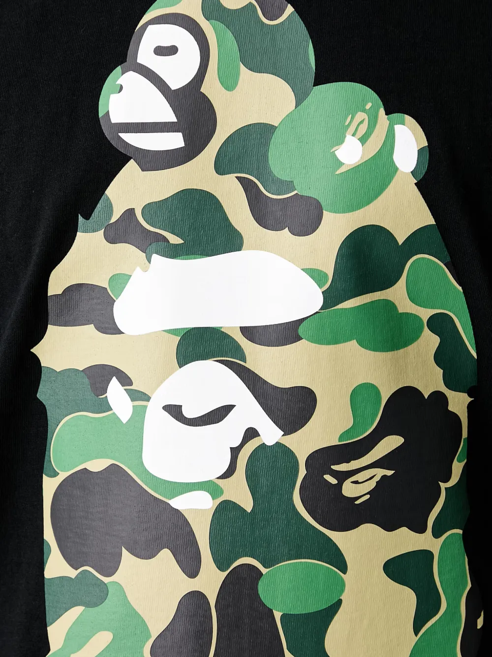 A BATHING APE ABC Camo Big Ape Head T-shirt Zwart